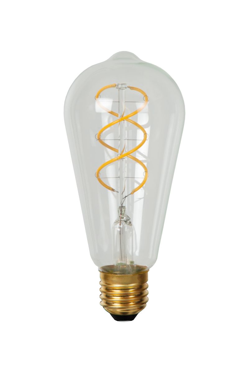 Lucide ST64 - Žiarovka - Ø 6,4 cm - LED Rozm. - E27 - 1x4,9W 2700K - Transparent